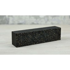 Brick chipped marble half wall Black "Slim Stone"