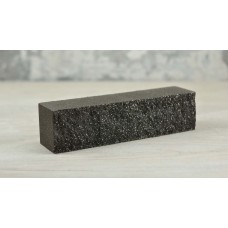 Brick chipped marble half wall Graphite "Slim Stone"