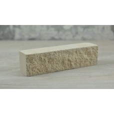 Brick chipped marble half wall Ivory "Slim Stone"