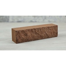 Brick chipped marble half wall Light-Brown "Slim Stone"