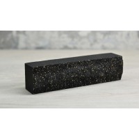 Brick torn rock half wall Black "Slim Stone"