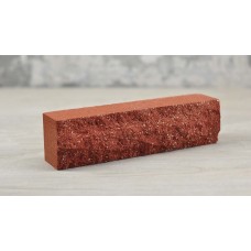 Brick torn rock half wall Red "Slim Stone"